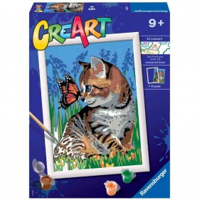 CreArt - Kätzchen und Schmetterling