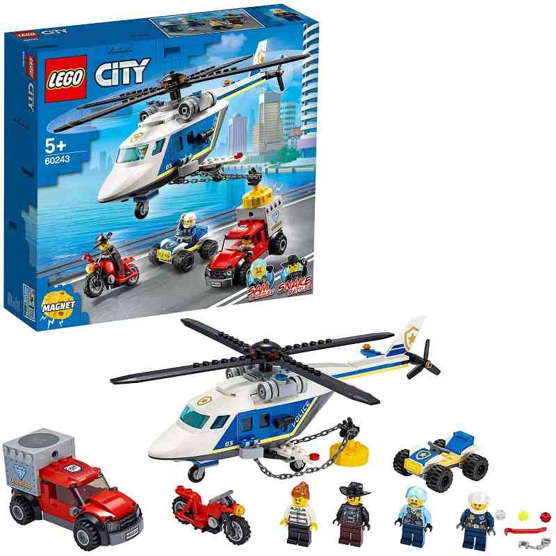 LEGO City 60243 Inseguimento sull'Elicottero della Polizia