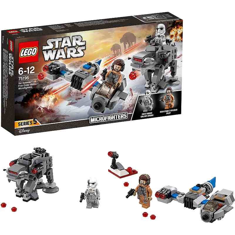 LEGO Star Wars 75195 Ski Speeder contro Microfighter First Order Walker
