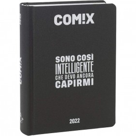 Comix - Kalender 2021/2022 16 Monate - Schwarz mit weißer Schrift