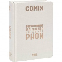Comix - Diario 2021/2022 16 Mesi - Pearl scritta Oro Rosa - Standard