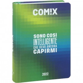 Comix Diario 2021/2022 16 Mesi - Pixel scritta Bianca - Mignon