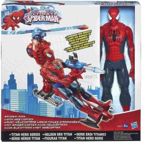 Spiderman Helikopter met Karakter 30 Cm