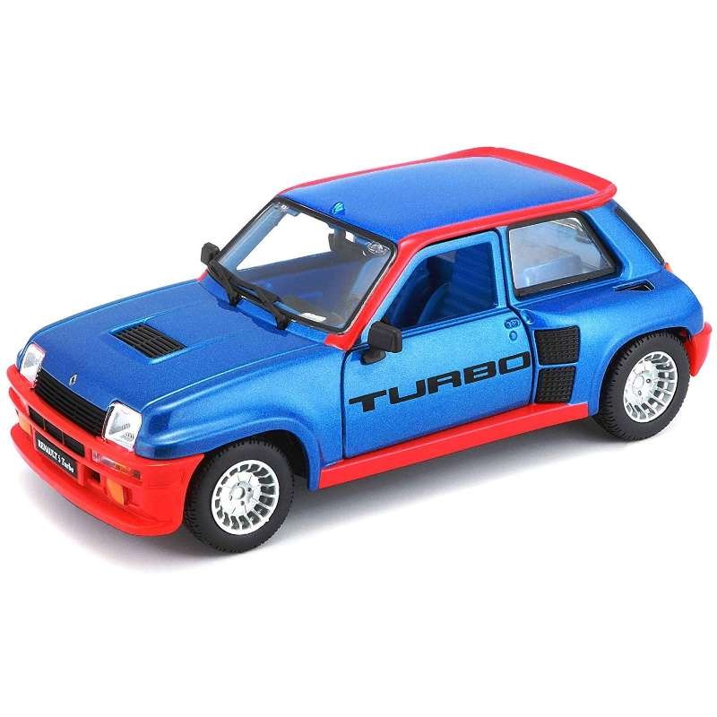 Burago Renault 5 Turbo blu metallizzato 1982 1:24