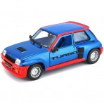 Burago Renault 5 Turbo metallic blauw 1982 1:24