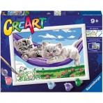 CreArt - Kätzchen in der Hängematte