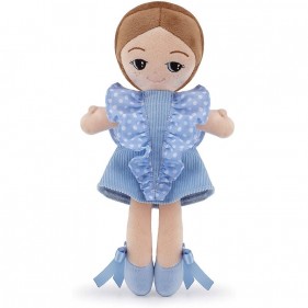Trudi Doll blauwe jurk