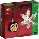LEGO 40572 Pinguino e fiocco di neve