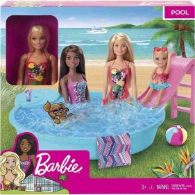 Barbie bambola con piscina