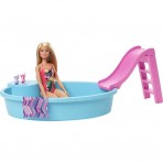 Barbie bambola con piscina