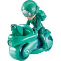 Petronix personaggio Tim con motocicletta e cucciolo