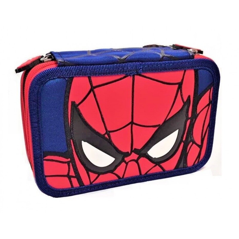 Pencil Case School Spiderman three compartments