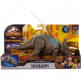 Jurassic World - Triceratops dinosaurus geluidsaanval